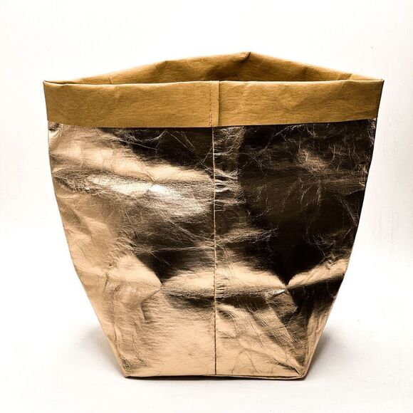 Metallic Gold Sack Bag - Picture 5 of 8